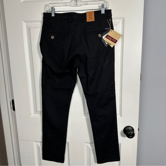 Indigo Plus men's windowpane ankle fit trousers, size 32, hipster, NWT - Picture 14 of 14
